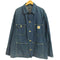カーハート Carhartt 80s-90s USA製 星型ロゴ 濃紺 Michigan Chore Coat ミシガンチョアコート デニムカバーオール メンズ
