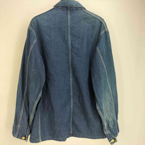 カーハート Carhartt 80s-90s USA製 星型ロゴ 濃紺 Michigan Chore Coat ミシガンチョアコート デニムカバーオール メンズ