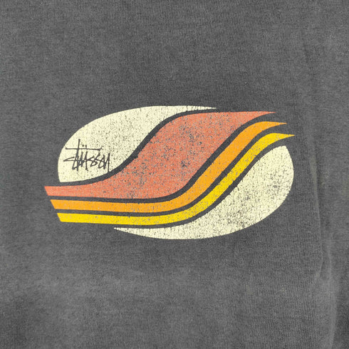 ステューシー Stussy 90S OLD USA製 トリコタグ フロントプリント S/S Tシャツ メンズ import:XL