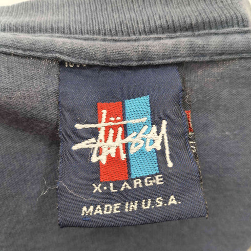 ステューシー Stussy 90S OLD USA製 トリコタグ フロントプリント S/S Tシャツ メンズ import:XL