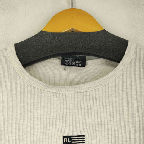 ポロジーンズカンパニーラルフローレン POLO JEANS COMPANY RALPH LAUREN 90S フロント刺繍 S/S Tシャツ レディース import:L
