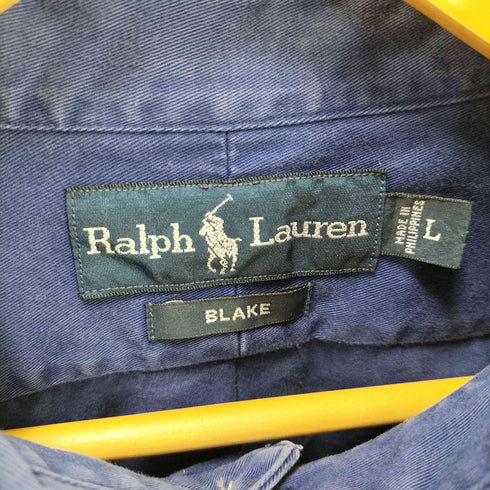 ラルフローレン RALPH LAUREN BLAKE ヘビーオンス ボタンダウン L/S シャツ メンズ import:L