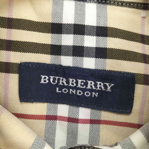 バーバリーロンドン BURBERRY LONDON ノバチェック総柄 ボタンダウン半袖シャツ メンズ JPN:S