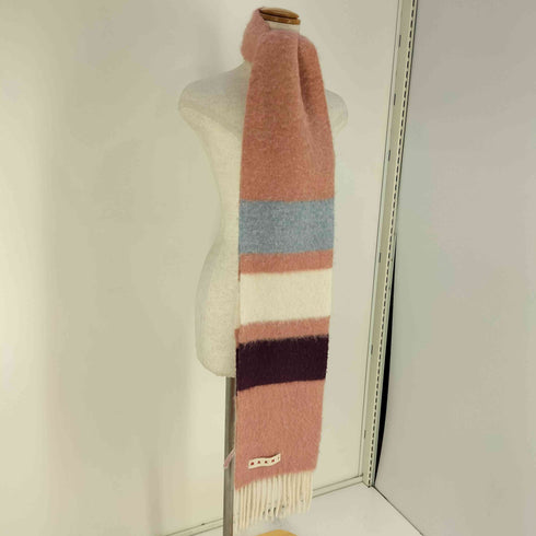 マルニ MARNI イタリア製 ロゴラベル アルパカ ウール マフラー レディース UNI