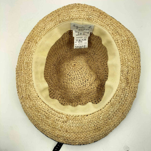アニエスベー agnes b. Straw Hat ストローハット 麦わら帽子 レディース