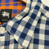 ステューシー Stussy 7分袖 チェックシャツ メンズ L