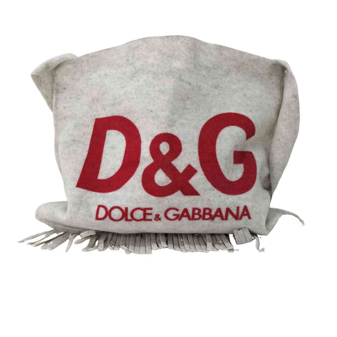 ドルチェアンドガッバーナ DOLCE&GABBANA ロゴフェルトフリンジバック レディース