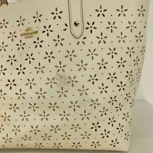コーチ COACH レーザー ロゴプレート ローラル カット シティー トートバック レディース
