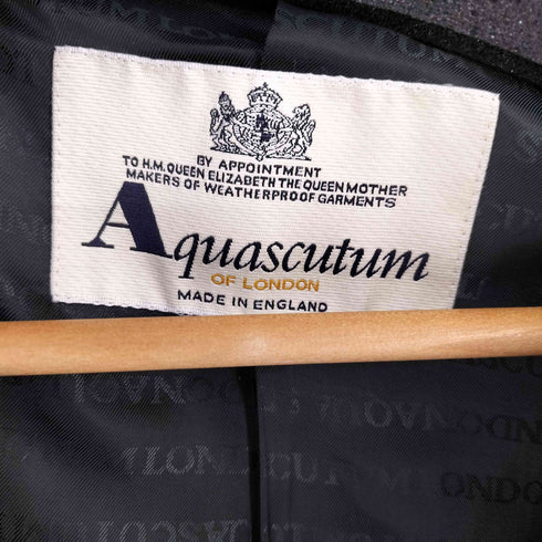 アクアスキュータム AQUASCUTUM 90S イングランド製 ステンカラーコート メンズ
