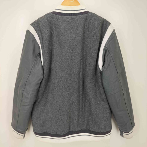 マジックスティック MAGIC STICK 15AW 袖ラムレザー切替 スタジアム ジャンパー メンズ JPN:XL