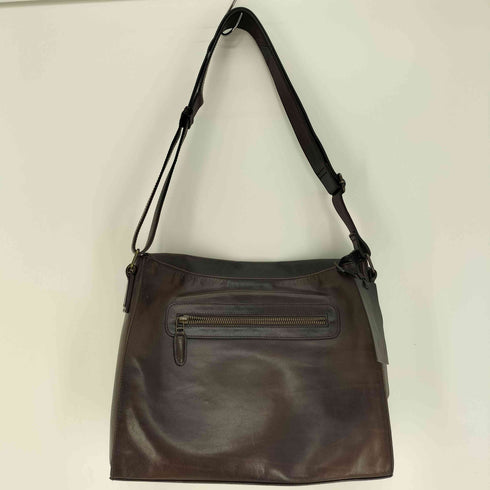 マザーハウス MOTHERHOUSE フラップ レザーショルダーバック メンズ