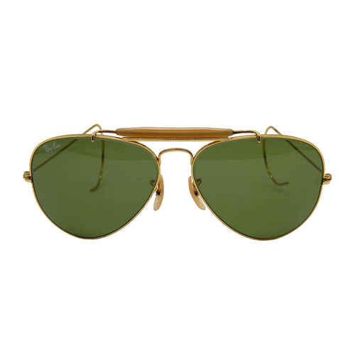 レイバン Ray-Ban B&L ボシュロム社製 巻つる式 ティアドロップ カラーレンズ サングラス ゴールドフレーム メンズ 58□14