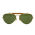 レイバン Ray-Ban B&L ボシュロム社製 巻つる式 ティアドロップ カラーレンズ サングラス ゴールドフレーム メンズ 58□14