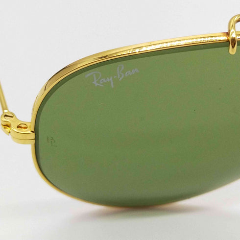 レイバン Ray-Ban B&L ボシュロム社製 巻つる式 ティアドロップ カラーレンズ サングラス ゴールドフレーム メンズ 58□14