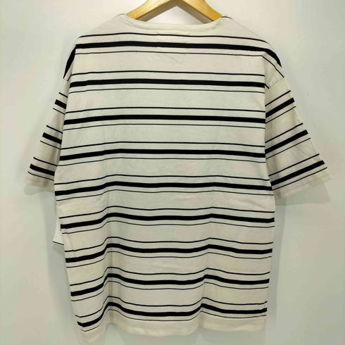 エムエイチエル MHL. ボーダー クルーネックTシャツ メンズ XL
