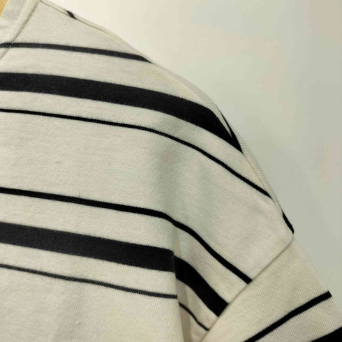 エムエイチエル MHL. ボーダー クルーネックTシャツ メンズ XL