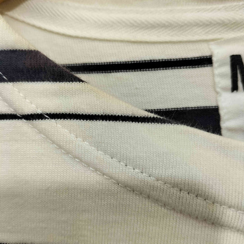 エムエイチエル MHL. ボーダー クルーネックTシャツ メンズ XL
