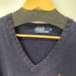 ポロバイラルフローレン Polo by RALPH LAUREN ポニー刺繍 コットンVネックセーター メンズ import:L