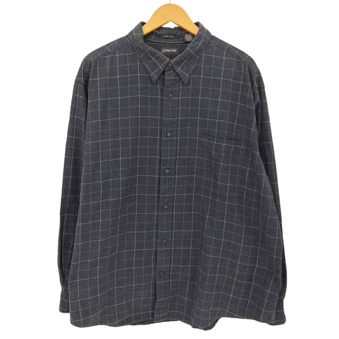 セントジョンズベイ STJOHNS BAY Jaspe twill チェック柄 フロントポケット シャツ メンズ XXL