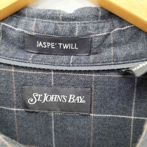 セントジョンズベイ STJOHNS BAY Jaspe twill チェック柄 フロントポケット シャツ メンズ XXL