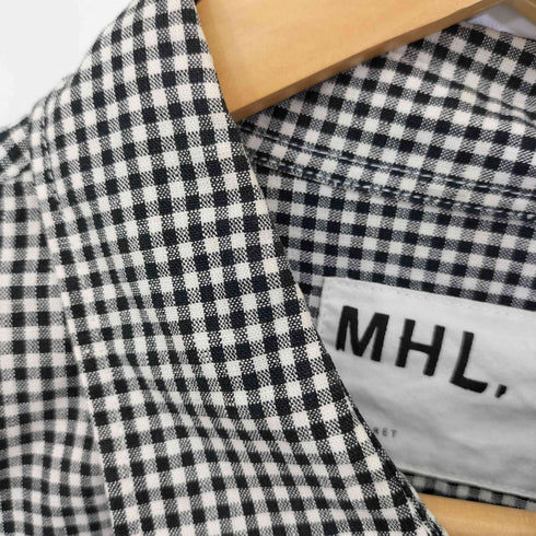 エムエイチエル MHL. COTTON LINEN GINGHAM SHIRTS メンズ import:M