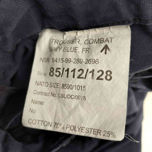 ロイヤルネイビー ROYAL NAVY イギリス軍 TROUSER COMBAT NAVY BLUE サ―プラス スラントポケットロイヤルネイビー コンバットパンツ メンズ 85/112/128