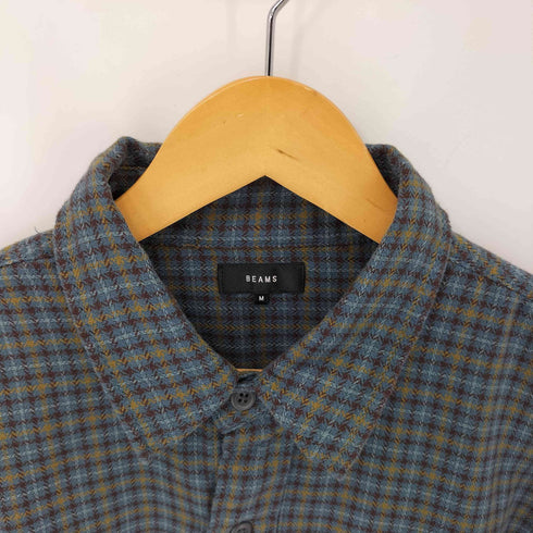 ビームス BEAMS 23AW ヘリンボーンチェック ワークシャツ メンズ JPN:M