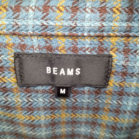 ビームス BEAMS 23AW ヘリンボーンチェック ワークシャツ メンズ JPN:M