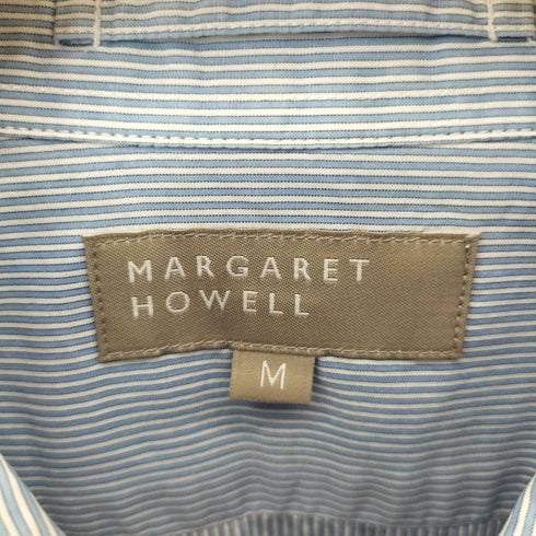 マーガレットハウエル MARGARET HOWELL 19SS ストライプ S/S シャツ メンズ import:M