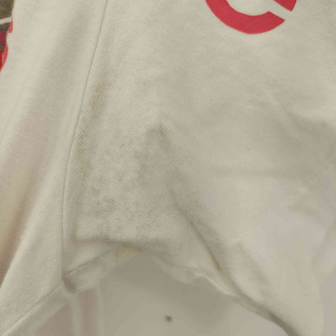 ローブドシャンブルコムデギャルソン robe de chambre COMME des GARCONS 90s ロゴ フラワープリント クルーネックTシャツ レディース