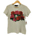 トリココムデギャルソン tricot COMME des GARCONS ローズプリント ボーダー クルーネックTシャツ レディース JPN:S