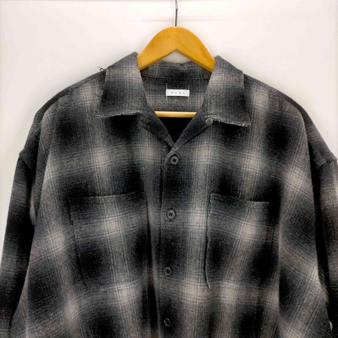 ネーム Name. WOOL OMBRE CUT-O FF SHORT SHIRT メンズ JPN:3