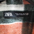 ザラ ZARA フランネルチェックシャツジャケット メンズ import:M