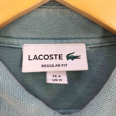 ラコステ LACOSTE リネンコットン ウォッシュ 鹿の子 ピケ ボタンダウンシャツ メンズ import:M