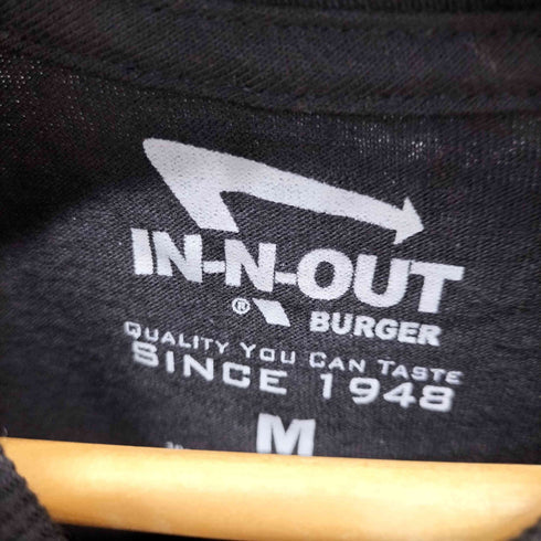 インアウトバーガー IN-N-OUT BURGER 両面プリント クルーネックTシャツ メンズ import:M