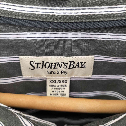 セントジョンズベイ STJOHNS BAY 80'S 2-PLY ストライプシャツ メンズ import:XXL