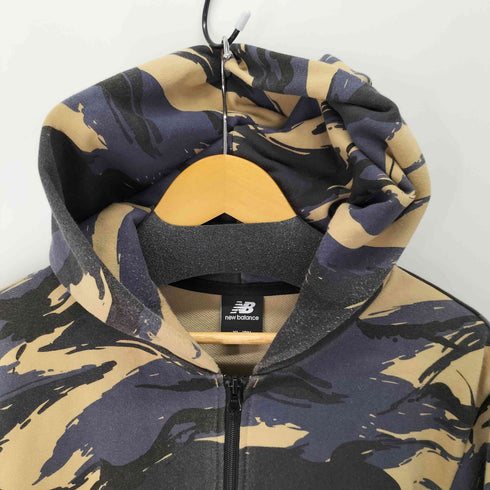 ニューバランス NEW BALANCE タイガーカモ総柄ジップアップパーカー メンズ import:XL