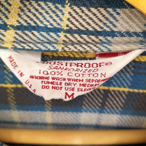 フロストプルーフ FROSTPROOF MADE IN USA 70S チェック ヘビーネルシャツ メンズ import:M