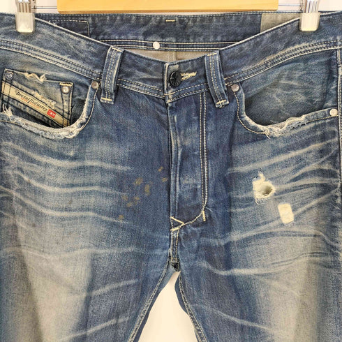 ディーゼル DIESEL ボタンフライ ストレート デニムパンツ メンズ