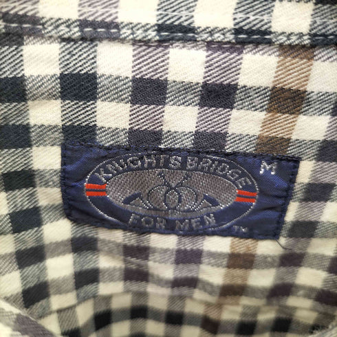 ナイツブリッジ KNIGHTSBRIDGE マルチカラーギンガムチェックレギュラーカラーシャツ メンズ import:M