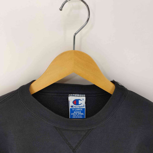 チャンピオン Champion 90S MADE IN USA AUTHENTIC APPAREL Vガゼット スウェット ブラック メンズ import:XL