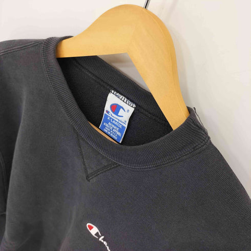 チャンピオン Champion 90S MADE IN USA AUTHENTIC APPAREL Vガゼット スウェット ブラック メンズ import:XL