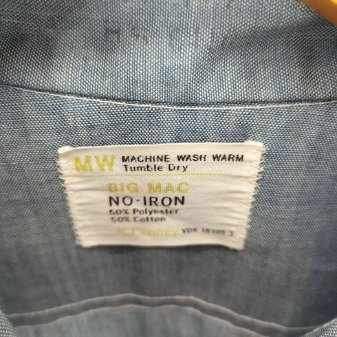 ビッグマック BIG MAC 70S 手縫いデザイン シャンブレーシャツ メンズ import:S