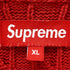 シュプリーム Supreme ロゴ刺繍 ケーブルニット メンズ import:XL