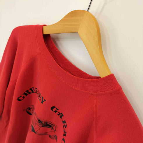 ヘインズ Hanes 90S MADE IN USA フロントプリント ラグランスウェット メンズ import:XL