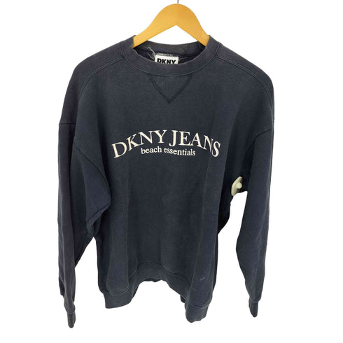 ダナキャランニューヨークジーンズ DKNY JEANS 90S MADE IN USA ロゴプリントスウェット フェード メンズ ONE SIZE