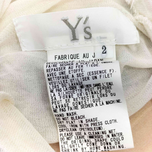 ワイズ Ys 90S ハイネック シアーカットソー レディース JPN:2