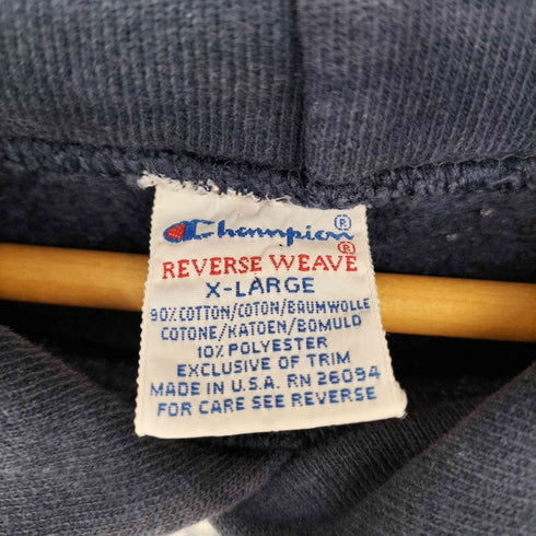 チャンピオン Champion 90S USA製 REVERSE WEAVE アーチロゴ フーディパーカー メンズ import:XL