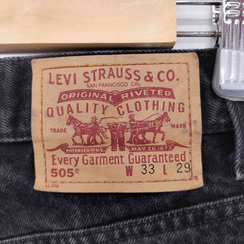 リーバイス Levis 90S MADE IN MEXICO 505 後染めブラックデニム メンズ W33/L29
