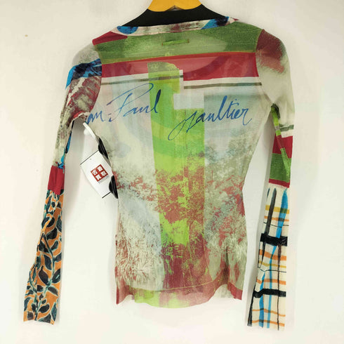 ジャンポールゴルチエフェム Jean Paul GAULTIER FEMME 総柄 クルーネック パワーネット レディース 40